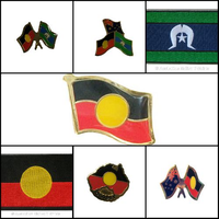 Aboriginal Flag Badges and Woven Patches