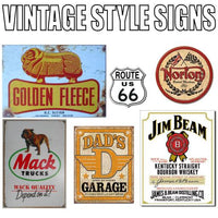 Vintage Style Tin Signs