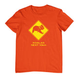 Koala Road Sign Childrens T-Shirt (Orange)