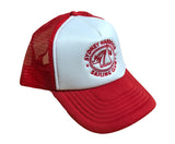 Sydney Harbour Sailing Club Trucker Cap (Red & White) - Side View