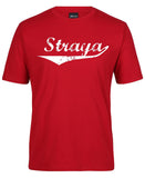 Straya Logo Adults T-Shirt (Dark Red)