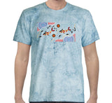 Dolphin Journey Colorblast T-Shirt by Wayne Thomas Maynard (Ocean)