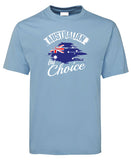 Australian By Choice Adults Citizenship T-Shirt (Light Blue)