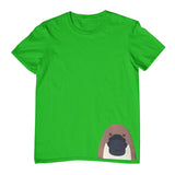 Platypus Head Hem Print Childrens T-Shirt (Emerald Green)