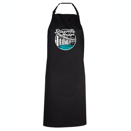 Roseville Bridge Logo Apron (Black, 86x93)