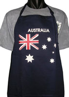 Australian Flag BBQ Apron (Navy, 65cm x 71cm)