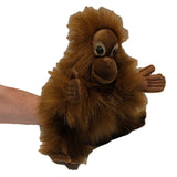 Baby Orangutan Stuffed Animal Toy Hand Puppet - Angled View