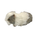 Grey & White Guinea Pig Stuffed Animal Toy - Left Side