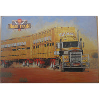 Road Train Trucker Tin Sign (50cm x 35cm)