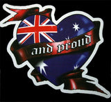 Aussie & Proud Vinyl Australian Flag Sticker