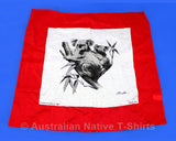 Koala Design Red Cotton Scarf (60cm)