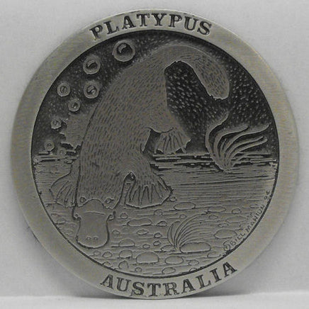 Platypus Pewter Drink Coaster