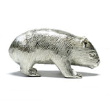 Australian Wombat Pewter Figurine (Large, Side View)
