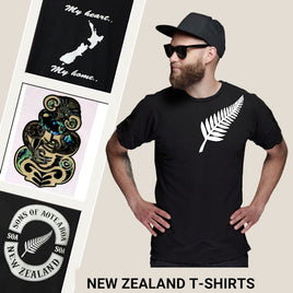 View our Range of New Zealand T-Shirts and Gifts with a NZ Theme