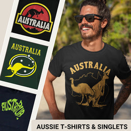 Our Aussie T-Shirts & Singlets Range
