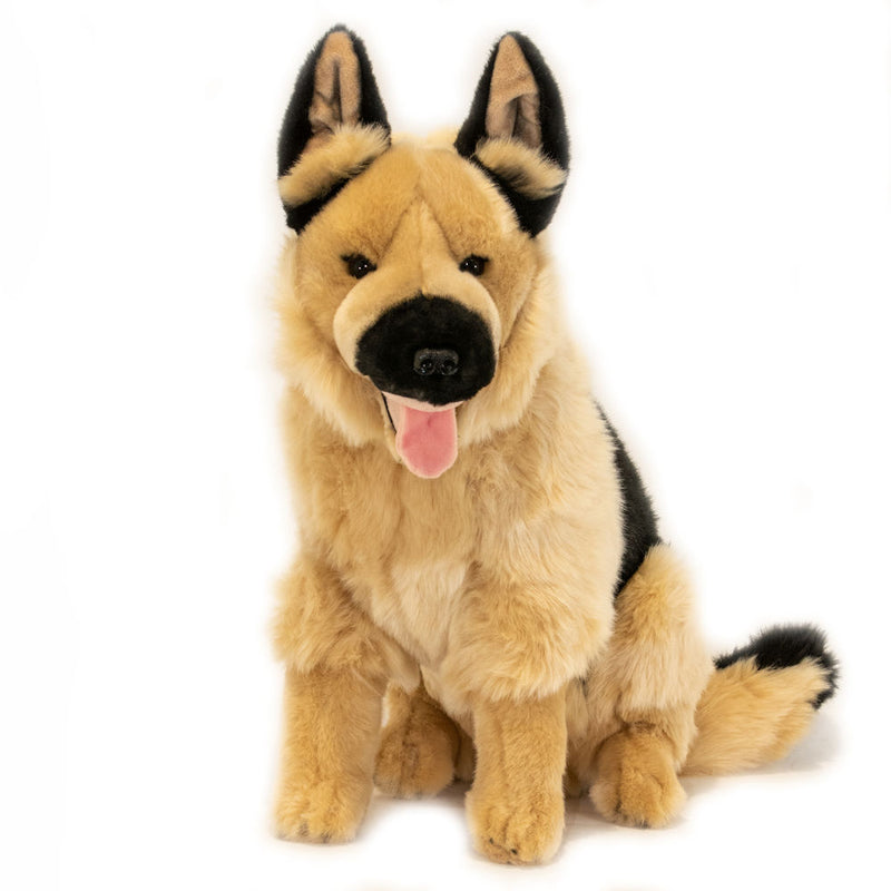 Black german clearance shepherd plush