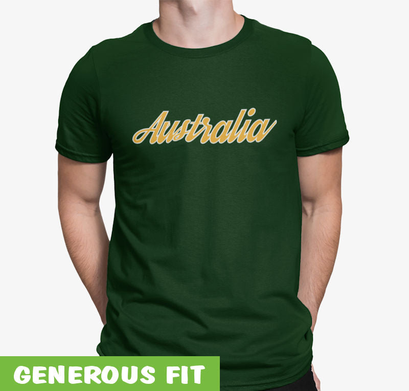 Aussie Green & Gold T-Shirt & Singlets - Support The Aussie Team with ...