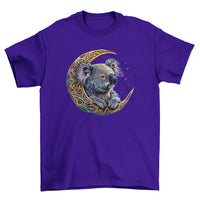 Celtic Koala Adults T-Shirt (Purple)