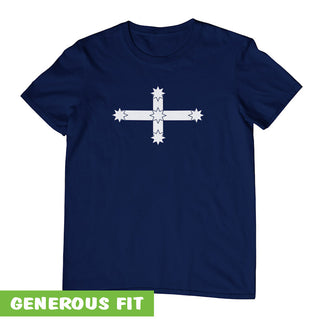 Eureka Flag Adults T-Shirt (Jnr Navy) - Generous Fit Sizing