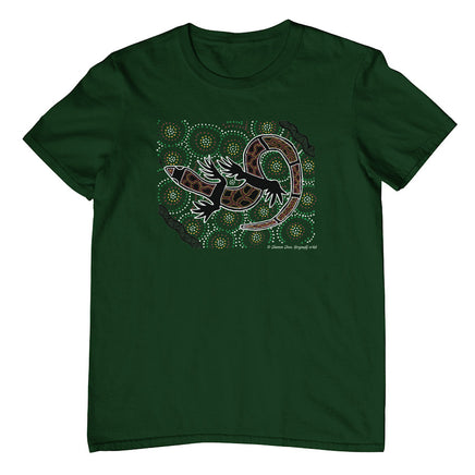 My Lizard Adults T-Shirt by Shannon Shaw (Bottle Green, Shortsleeve)