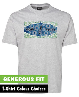 Platypus Down by the River Adults T-Shirt by Meleisa Cox (Various Colours)