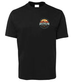 Australian Native T-Shirts Retro Left Chest Logo Adults T-Shirt (Black)