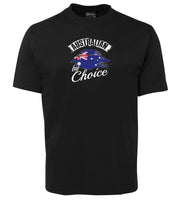 Australian By Choice Adults Citizenship T-Shirt (Black, Shortsleeve)
