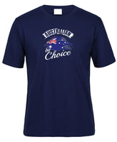 Australian By Choice Adults Citizenship T-Shirt (Jr Navy, Shortsleeve)