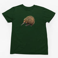 Nosey Echidna Adults T-Shirt (Bottle Green)