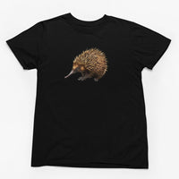 Nosey Echidna Adults T-Shirt (Black)