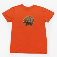 Nosey Echidna Adults T-Shirt (Orange)