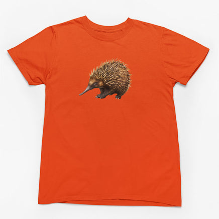 Nosey Echidna Adults T-Shirt (Orange)
