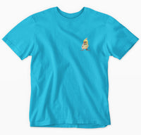 Baby Cockatiel Left Chest Print Adults T-Shirt (Aqua)