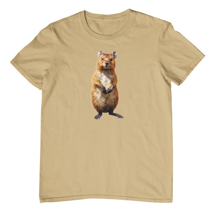 Standup Quokka Adults T-Shirt (Bone)