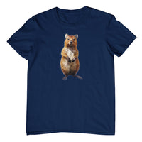 Standup Quokka Adults T-Shirt (Jr Navy)