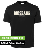 Brisbane Australia Puff Print Adults T-Shirt (Various Colours)