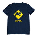 Koala Road Sign Childrens T-Shirt (Jr Navy)