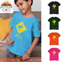 Emu Road Sign Childrens T-Shirt (Colour Choices)