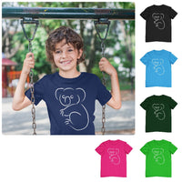 Koala Line Art Childrens T-Shirt (Colour Choices)
