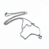 Australia Map Pendant & Chain