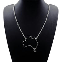 Australia Map Pendant & Chain