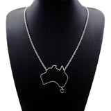 Australia Map Pendant & Chain