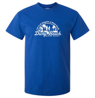 Dicky Beach Nudist Resort Queensland T-Shirt (Royal Blue)