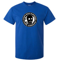Gympie BDSM Warehouse Fake Business Logo T-Shirt (Royal Blue)