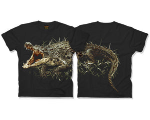Discounted - Crocodile Wrap Around Body T-Shirt - Size Large