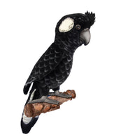 Carnaby's Black Cockatoo Stuffed Animal Toy