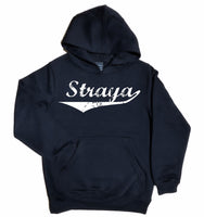 Straya Sports Logo Kids Size Hoodie (Black)