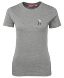 Kookaburra Left Chest Logo Ladies T-Shirt (Marle Grey)