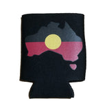 Aboriginal Flag Australia Map Can Holder / Pocket Stubby