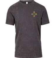 Celtic Cross Stonewash T-Shirt (Black)